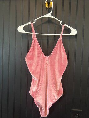 Pink Velvet BodySuit
